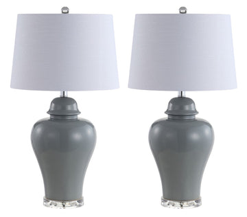 Winnie 27" Ceramic Urn LED Table Lamp - JONATHAN Y